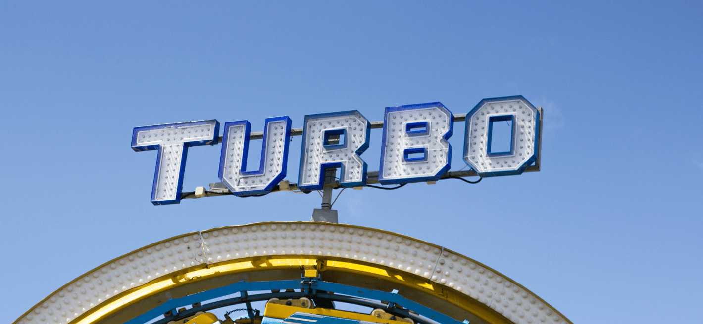 Turbo marquee sign